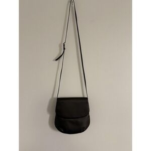 Mywalit‎ Leather Crossbody Bag Womens Brown Multi Color Turquoise Lining Purse